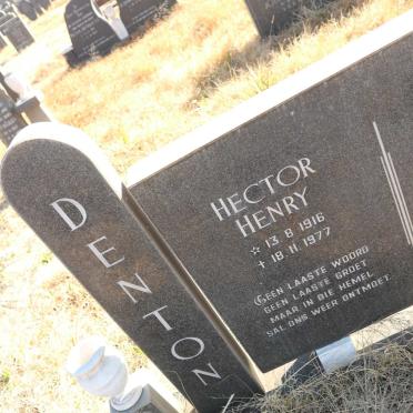 DENTON Hector Henry 1916-1997 &amp; Hendrina Cecilia 1921-1998