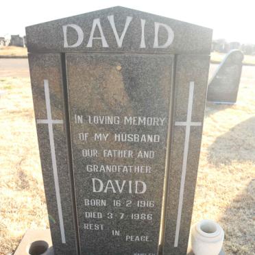 DAVID David 1916-1986
