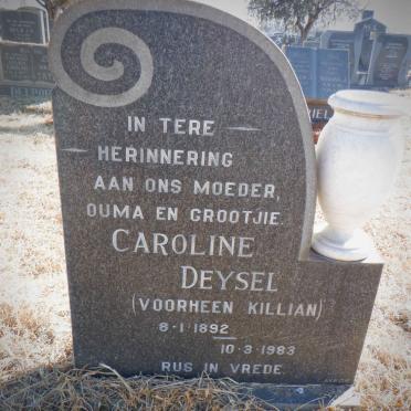 DEYSEL Caroline voorheen KILLIAN 1892-1983