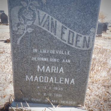 EEDEN Maria Magdalena, van 1939-1981