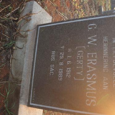 ERASMUS G.W. 1912-1989