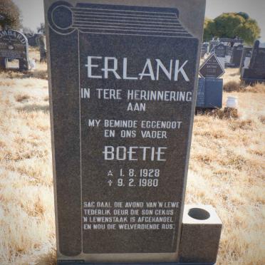 ERLANK Boetie 1928-1980