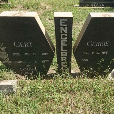 ENGELBRECHT Gert 1912-1977 &amp; Gerrie 1915- :: ENGELBRECHT Loukie 1971-1992