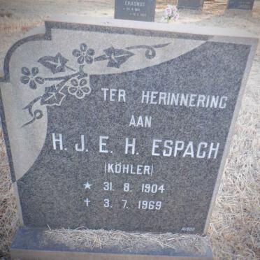 ESPACH H.J.E.H. nee KÖHLER 1904-1969
