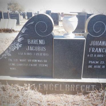 ENGELBRECHT Barend Jacobus 1915-1975 &amp; Johanna Francina 1925-1992