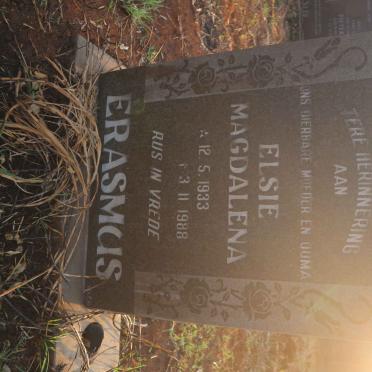 ERASMUS Elsie Magdalena 1933-1988