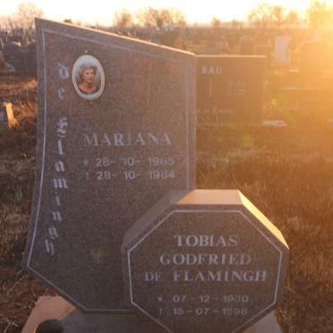 FLAMINGH Tobias Godfried, de 1930-1998 &amp; Mariana 1965-1984