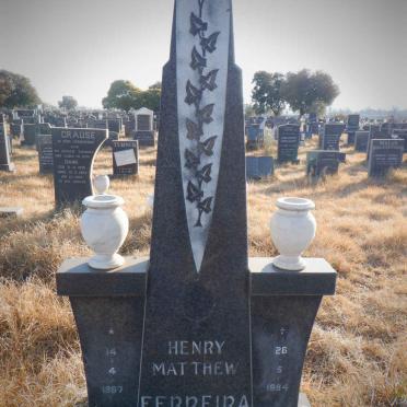FERREIRA Matthew Henry 1967-1984