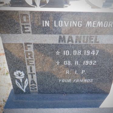 FREITAS Manuel, de 1947-1992