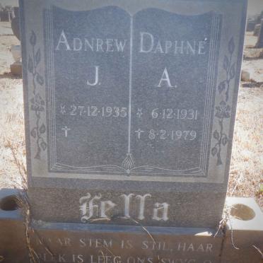 FELLA Andrew J. 1935- &amp; Daphne A. 1931-1979