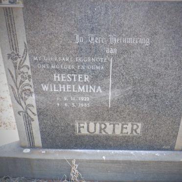 FURTER Hester Wilhelmina 1922-1985