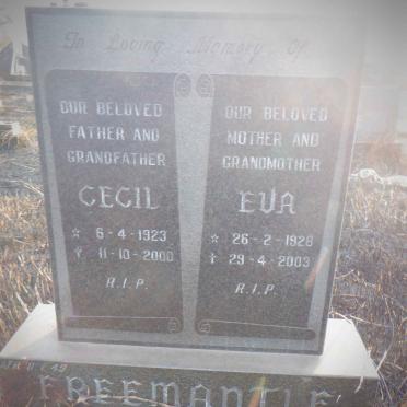 FREEMANTLE Cecil 1923-2000 &amp; Eva 1928-2003