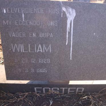 FOSTER William 1929-1985