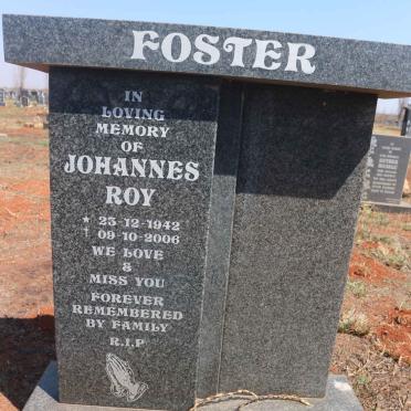 FOSTER Johannes Roy 1942-2006