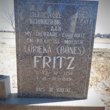 FRITZ Lorieka nee BONES 1958-1989