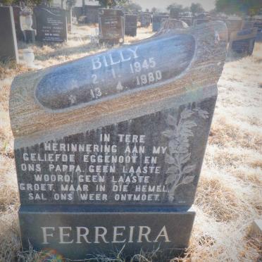 FERREIRA Billy 1945-1980