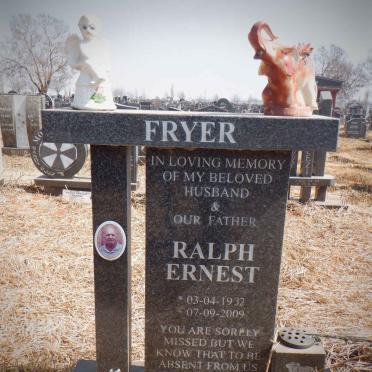 FRYER Ralph Ernest 1932-2009