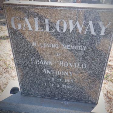 GALLOWAY Frank Ronald Anthony 1915-1994