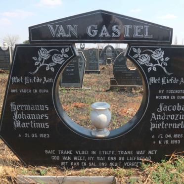 GASTEL Hermanus Johannes Martinus, van 1923- &amp; Jacoba Androzina Pieternella 1925-1993