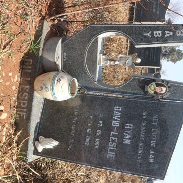 GILLESPIE Ryan David-Leslie 1986-1992