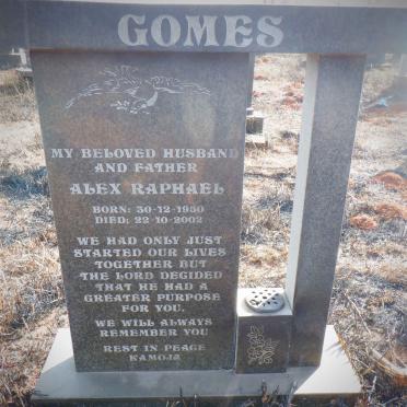 GOMES Alex Raphael 1950-2002