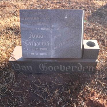 GOEVERDEN Anna Catharina, van 1908-1985