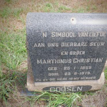 GOOSEN Marthinus Christian 1955-1973