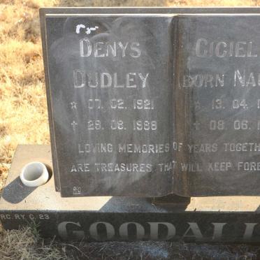 GOODALL Denys Dudley 1921-1988 &amp; Ciciellia NAUDE 1925-1977