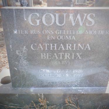 GOUWS Catharina Beatrix 1926-1997
