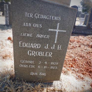 GROBLER Eduard J.J.H. 1929-1975