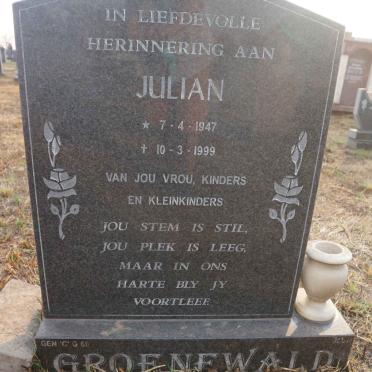 GROENEWALD Julian 1947-1999 
