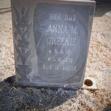 GREENIE Anna M. 1911-1972