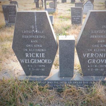 GROVE Veronica 1978-1987 :: WELGEMOED Rickie 1979-1987