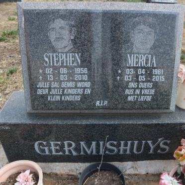 GERMISHUYS Stephen 1956-2010 &amp; Mercia 1961-2015