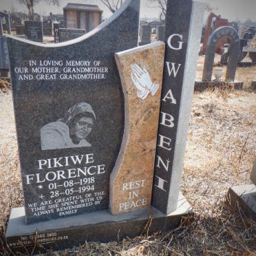 GWABENI Pikiwe Florence 1918-1994
