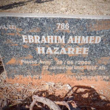 HAZAREE Ebrahim Ahmed -2005
