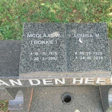 HEEVER Nicolaas W., van den 1926-2002 &amp; Louisa M. 1929-2019