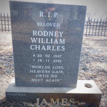 JAMES Rodney William Charles 1947-2010