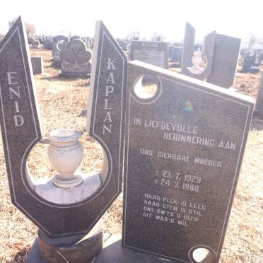 KAPLAN Enid 1929-1988