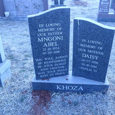 KHOZA Mngoni Abel 1924-1998 &amp; Daisy 1926-2014