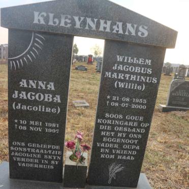 KLEYNHANS Willem Jacobus Marthinus 1953-2000 :: KLEYNHANS Anna J. 1981-1997 