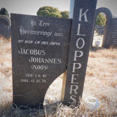 KLOPPERS Jacobus Johannes 1947-1974