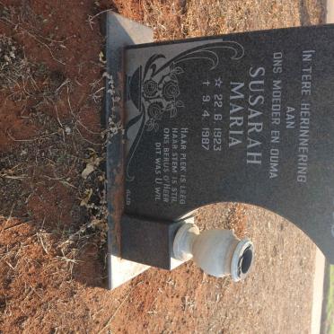 KLOPPERS Susarah Maria 1923-1987