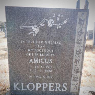 KLOPPERS Amicus 1917-1985