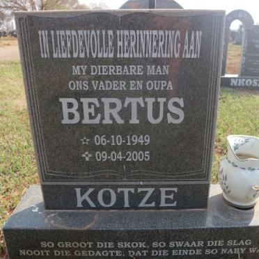 KOTZE Bertus 1949-2005