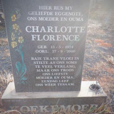 KOEKEMOER Charlotte Florence 1924-2000