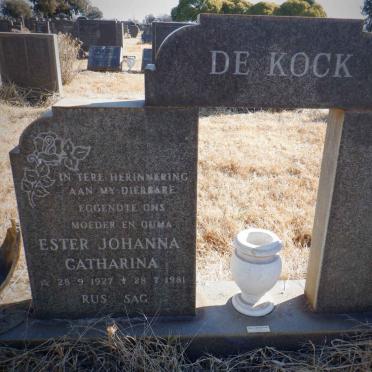 KOCK Ester Johanna Catharina, de 1927-1981