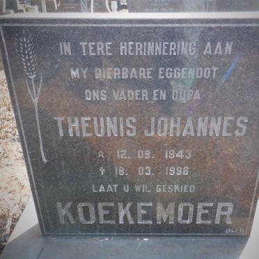 KOEKEMOER Theunis Johannes 1943-1996