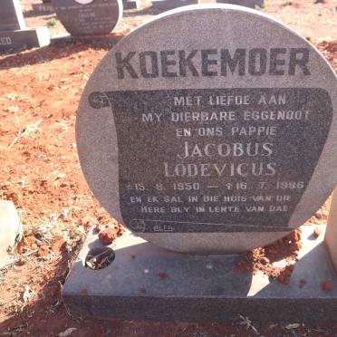 KOEKEMOER Jacobus Lodevicus 1950-1986