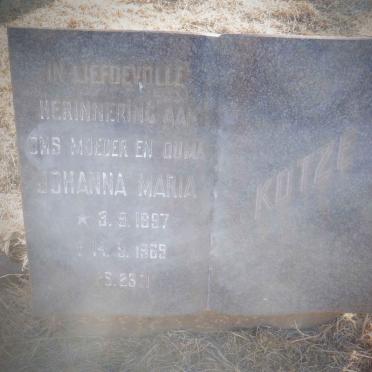 KOTZE Johanna Maria 1897-1969
